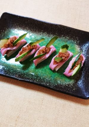 梅ときゅうりで板わさ-レシピのメイン写真