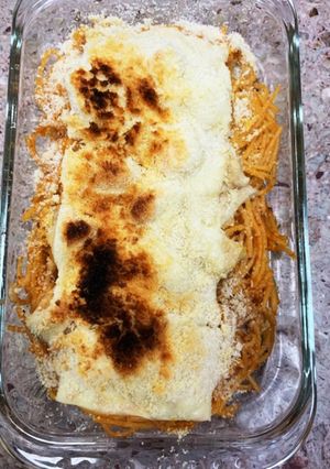 ミートソースパスタグラタン-レシピのメイン写真