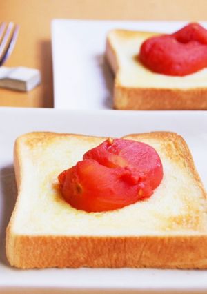 トマトのせトースト-レシピのメイン写真
