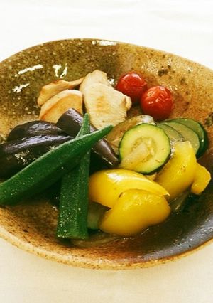 【バランス】鶏肉と夏野菜の焼きびたし-レシピのメイン写真