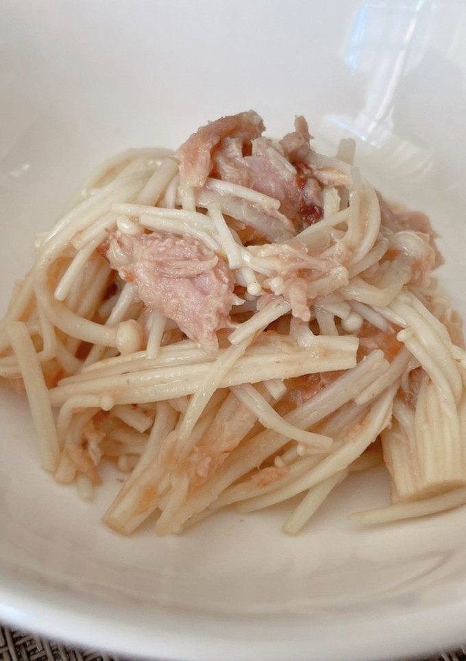 栄養たっぷり！ツナとえのきの簡単和え物-レシピのメイン写真