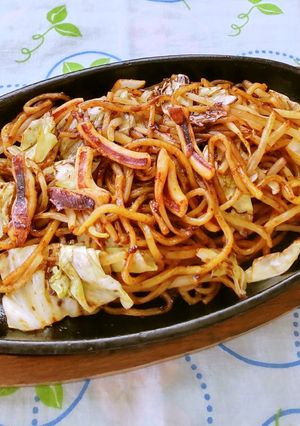 イカとキャベツの焼きそば♪-レシピのメイン写真