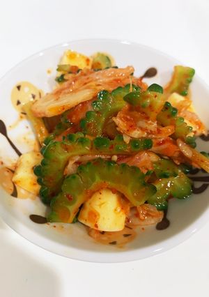 ゴーヤとチーズのキムチ和え-レシピのメイン写真