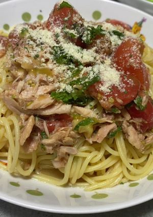 トマトとツナの冷製パスタ-レシピのメイン写真