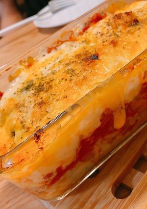 冷凍餃子でラザニア♡-レシピのメイン写真