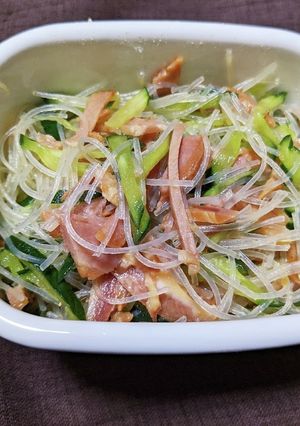 きゅうりと焼豚の中華風春雨サラダ-レシピのメイン写真