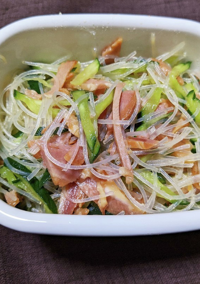 きゅうりと焼豚の中華風春雨サラダ-レシピのメイン写真