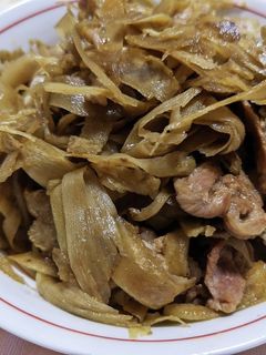 ごぼうと豚こま肉の煮物-レシピのメイン写真