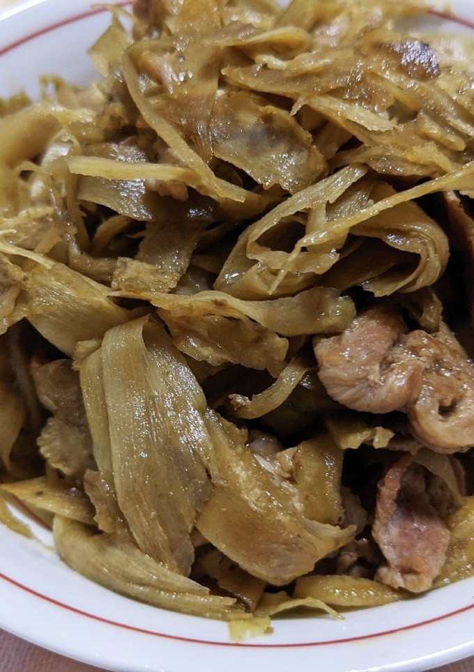 ごぼうと豚こま肉の煮物-レシピのメイン写真