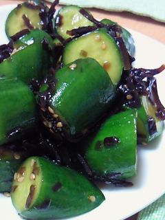 超簡単!キュウリ✿ごま昆布-レシピのメイン写真