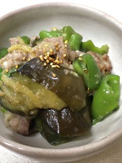 豚肉と茄子とピーマンの味噌炒め-レシピのメイン写真