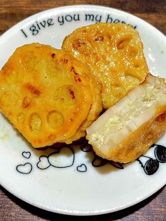 つなぎはオートミール!蓮根の挟み焼き!-レシピのメイン写真