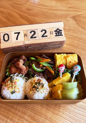 2022.7/22 小学生学童用お弁当-レシピのメイン写真