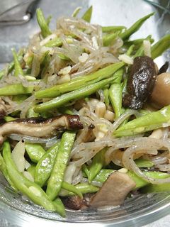 いんげんと糸こんとキノコ炒め-レシピのメイン写真