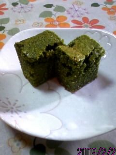濃厚・・・でもヘルシーな抹茶ケーキ☆-レシピのメイン写真