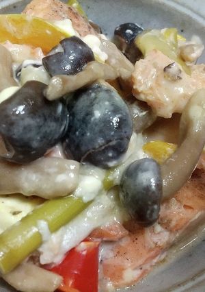 鮭のクリームチーズ蒸し焼き-レシピのメイン写真