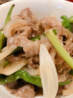 にんにくの芽と牛肉炒め-レシピのメイン写真
