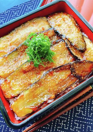 茄子の蒲焼き丼-レシピのメイン写真