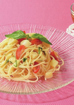 白桃の冷製パスタ-レシピのメイン写真