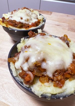 キーマカレー☆クリーミーポテトグラタン-レシピのメイン写真