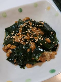 簡単!美味♪腸活♪納豆とわかめの生姜酢♪-レシピのメイン写真