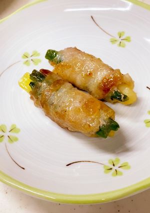 いんげんとポテトの豚バラ肉巻き^^-レシピのメイン写真