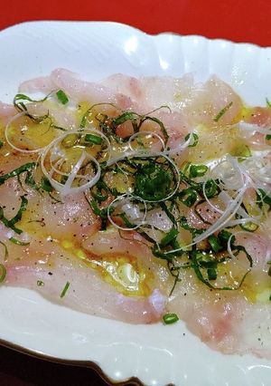 ヒラメのカルパッチョ-レシピのメイン写真