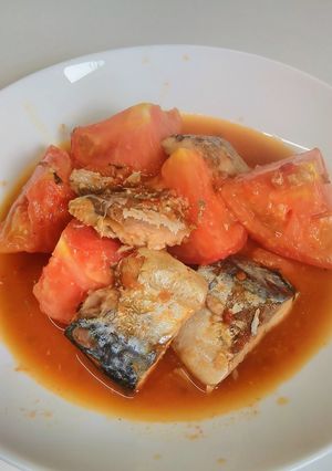 健康&美肌!!サバ缶とトマトの旨辛炒め-レシピのメイン写真