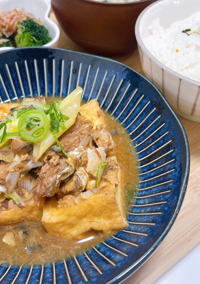 厚揚げとサバの味噌煮-レシピのメイン写真