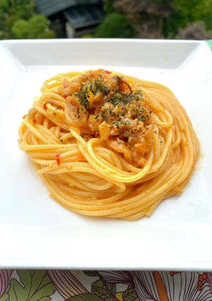 ツブ貝チャンジャのパスタ-レシピのメイン写真