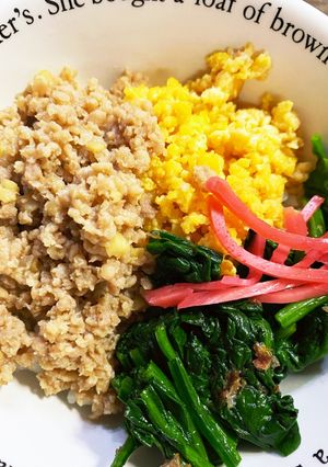 甘さ控えめ！三色丼♡-レシピのメイン写真