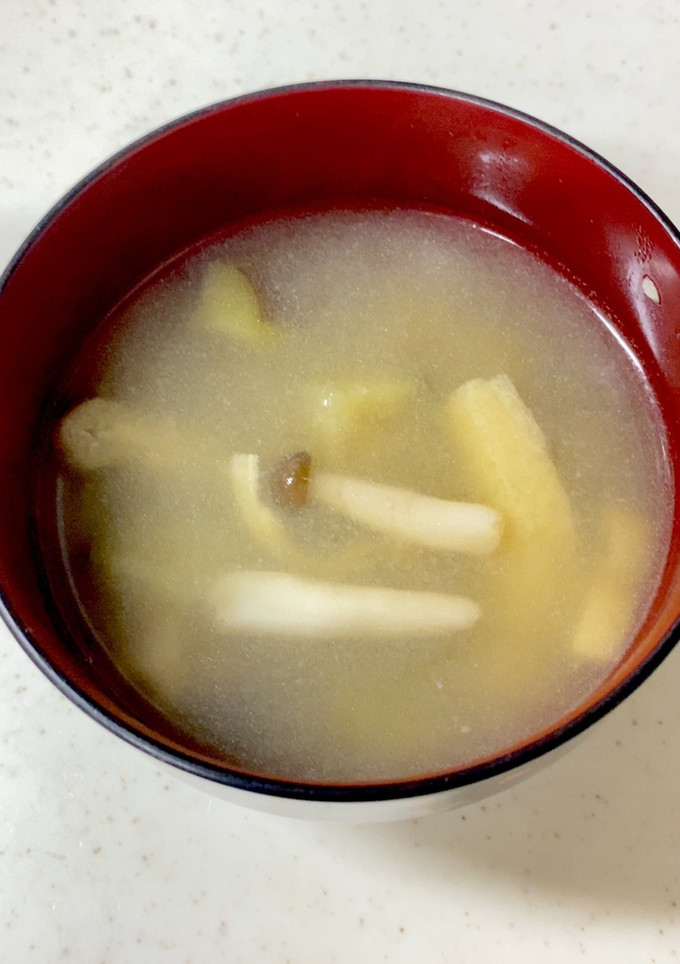 なす しめじ 油揚げの味噌汁^^-レシピのメイン写真
