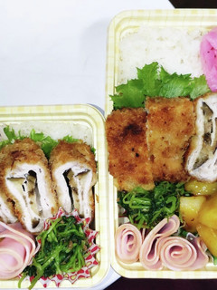 【夫婦弁当245】茄子ミルフィユ豚カツ-レシピのメイン写真