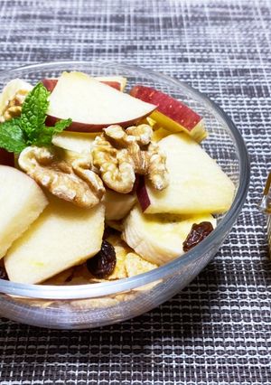 コーンフレークとヨーグルトの朝食-レシピのメイン写真