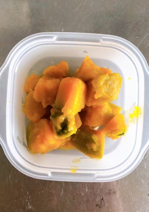 オ82.かぼちゃの塩バター煮-レシピのメイン写真