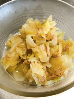 オ85.ツナと白菜のさっと煮-レシピのメイン写真