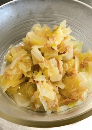 オ85.ツナと白菜のさっと煮-レシピのメイン写真