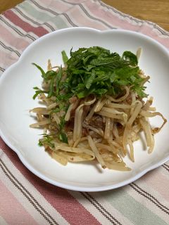 簡単⭐︎もやしの梅肉和え-レシピのメイン写真