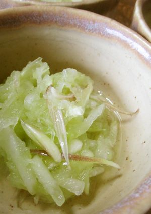 お化けきゅうりで茗荷と酢の物-レシピのメイン写真
