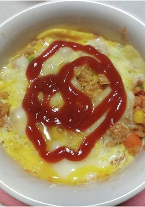 オートミールでチーズ入りオムライス-レシピのメイン写真
