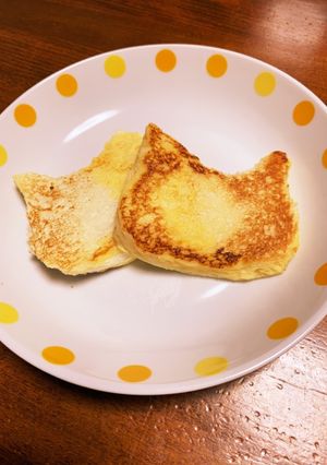 可愛い♡猫ちゃんのフレンチトースト-レシピのメイン写真