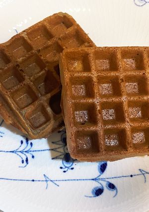 栄養たっぷり!バナナ粉でサクサクワッフル-レシピのメイン写真