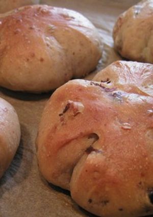 HBで生地作り★レーズンとクルミのパン★-レシピのメイン写真