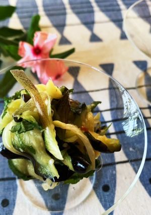 夏の箸休め☆ナスとみょうがの甘酢和え-レシピのメイン写真