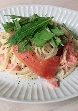 レモン香る♪サーモンのクリームパスタ-レシピのメイン写真