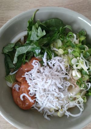 土用は「う」！梅大葉しらすうどん-レシピのメイン写真