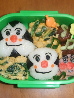 キャラ弁 おむすびまん と こむすびまん-レシピのメイン写真