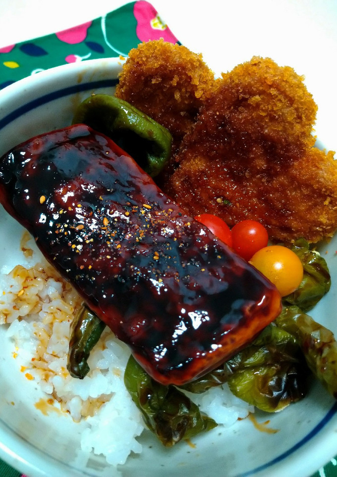 こんがり焼き目　はんぺんで　うな丼風!!-レシピのメイン写真