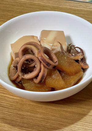 母の豆腐入りイカ大根-レシピのメイン写真