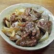 牛レバーの生姜焼き